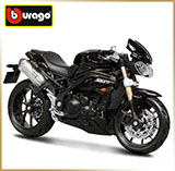 BURAGO 1:18<br>Модель мотоцикла<br>TRIUMPH 1050 Speed Triple