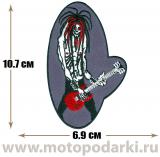 -Нашивка панк рок Evil Rocker 6,9 см