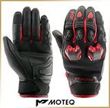 Комбинированные перчатки<br>MOTEQ STINGER Red