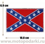 -Нашивка флаг CONFEDERATE Flag 10,8см