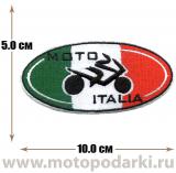 -Нашивка флаг MOTO ITALIA 10.0 см