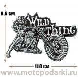 -Нашивка мотоцикл<br>Patch Wild Thing 11.8см