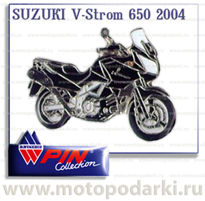 Коллекционный значок<br>мотоцикл SUZUKI V-Strom 650<br>(PinCollection)