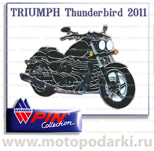 Коллекционный значок<br>мотоцикл TRIUMPH Thunderbird`11<br>(PinCollection)