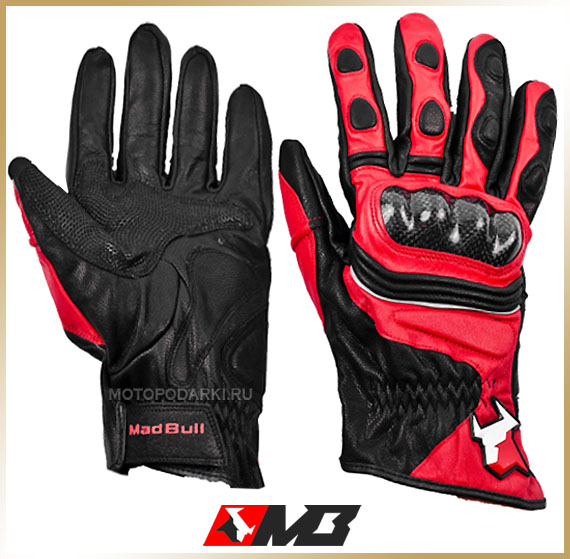 Спортивные перчатки<br>MADBULL A3 RED