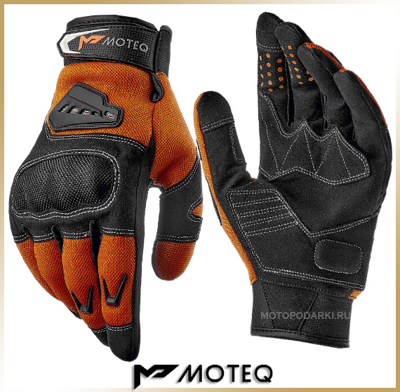 Текстильные перчатки<br>MOTEQ TWIST-2 Orange