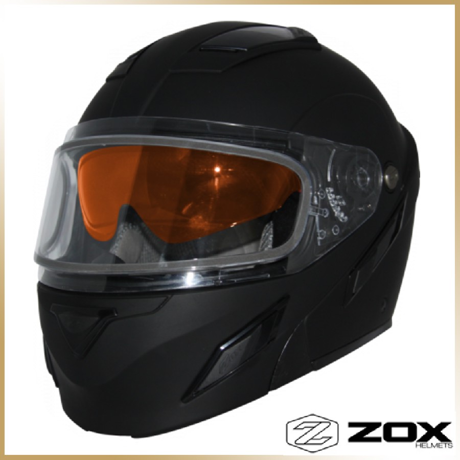 Шлем снегоходный ZOX Brigade<br>стекло с электроподогревом, мат.