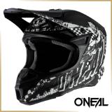 Шлем кроссовый O’NEAL<br> 5Series RIDER черный/белый