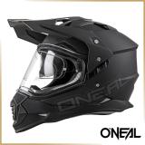 Шлем кроссовый со стеклом<BR>O’NEAL Sierra FLAT BLACK