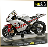 LEO Models 1:18<br>Модель мотоцикла<br>№46 Yamaha YZF-M1 2005