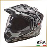Шлем мотард AiM <br>JK802S Black/Grey/White