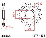 Звезда передняя<br>JTF1536.14