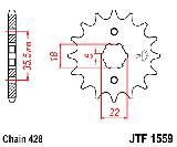 Звезда передняя<BR>JTF1559.14