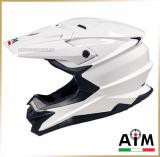 Кроссовый мотошлем<br>AiM JK803 SOLID White