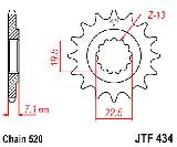 Звезда передняя<br>JTF434.15