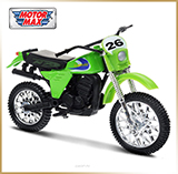 MOTORMAX 1:18<br>Модель мотоцикла<br>Kawasaki KDX250