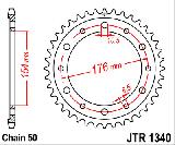 Звезда задняя<br>JTR 1340.43