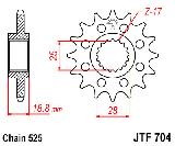 Звезда передняя<br>JTF704.16