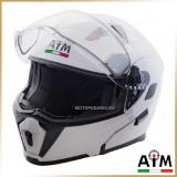 Шлем снегоходный<br>AiM JK906 White Glossy<br>белый глянец, электростекло