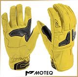 Туристические перчатки <br>MOTEQ VENUS (жёлтые/чёрные)
