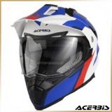 Шлем мотард ACERBIS<br> FLIP FS-606 White/Blue/Red