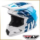 Кроссовый шлем FLY RACING<br>TOXIN TRANSFER blue white