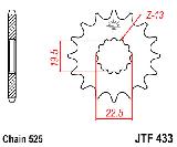 Звезда передняя<br>JTF433.15