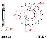Звезда передняя<br>JTF427.13SC