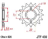 Звезда передняя<br>JTF430.13