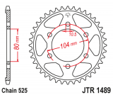 JT Звезда задняя (ведомая)<br>JTR 1489.44(сталь)