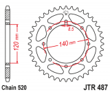 JT Звезда задняя (ведомая)<br>JTR487.37(сталь)
