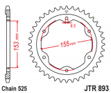 JT Звезда задняя (ведомая)<br>JTR 893.38 (сталь)