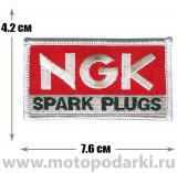 -Нашивка логотип<br>Patch NGK 7.6см
