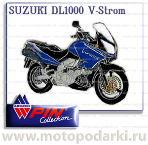 Коллекционный значок<br>мотоцикл SUZUKI DL1000 V-Strom<br>(PinCollection)