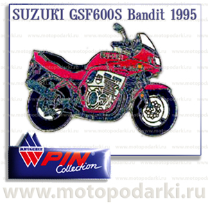 Коллекционный значок<br>мотоцикл SUZUKI GSF 600S Bandit<br>(PinCollection)