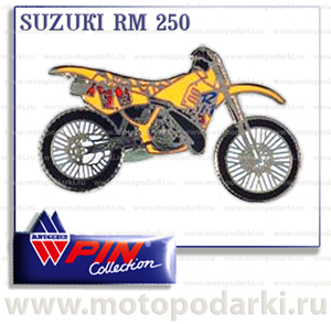 Коллекционный значок<br>мотоцикл SUZUKI RM250<br>(PinCollection)