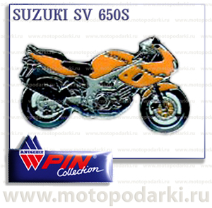 Коллекционный значок<br>мотоцикл SUZUKI SV 650S<br>(PinCollection)