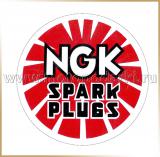 Наклейка виниловая 9,0см<br>VIRZ NGK Logo Circle