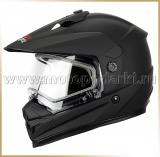 Зимний шлем эндуро<br>XTR DSE1 Flat Black<br>двойное стекло