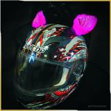 Ушки на шлем <br>"Мотоушки Pink cat"